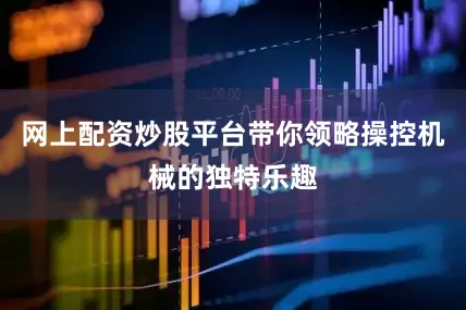 网上配资炒股平台带你领略操控机械的独特乐趣